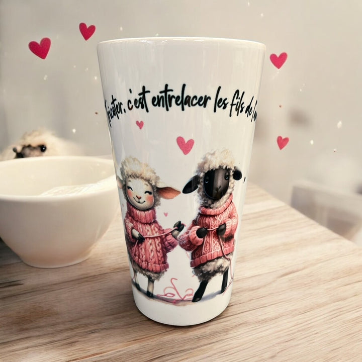 TASSE 17OZ - TRICOTER C'EST ENTRELACER...