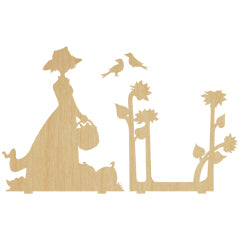Pièce de bois CF Dame épouvantail