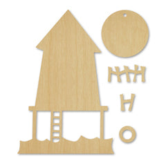 Pièce de bois CF Les clés de la piscine