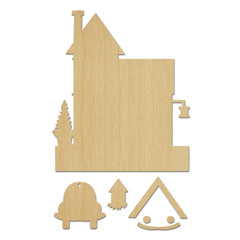 Pièce de bois CF Les clés de la maison