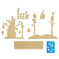 Pièce de bois CF Drôle d'oiseaux