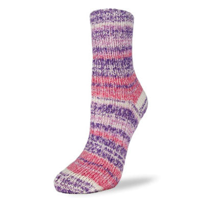 Flotte sock boucle pink and purple
