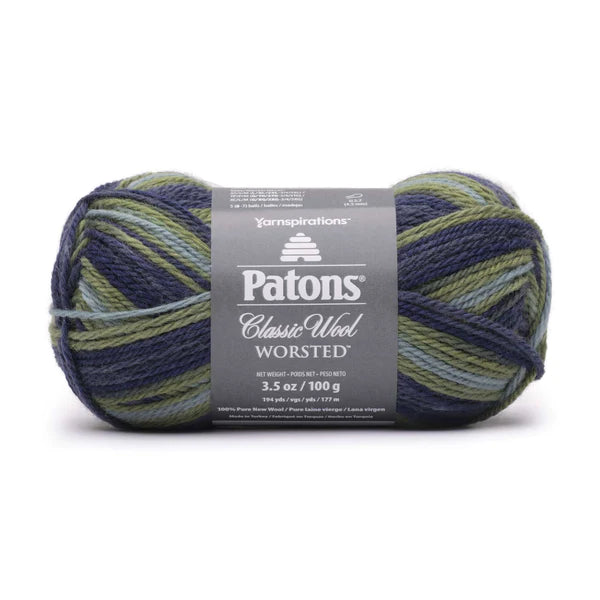 PATONS CLASSIC WOOL WORSTED INDIGO MEADOW