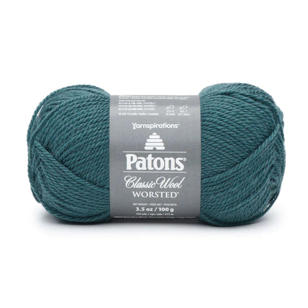 PATONS CLASSIC WOOL WORSTED TEAL