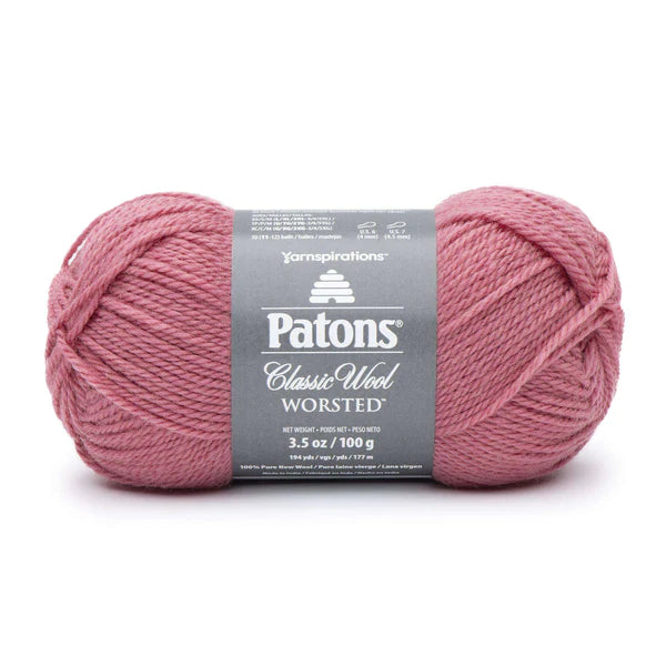 PATONS CLASSIC WOOL WORSTED ROSE