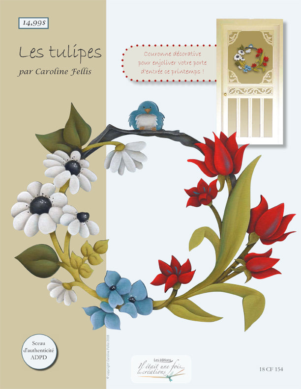 Pièce de bois CF les tulipes