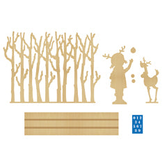 Pièce de bois CF Bientôt Noël