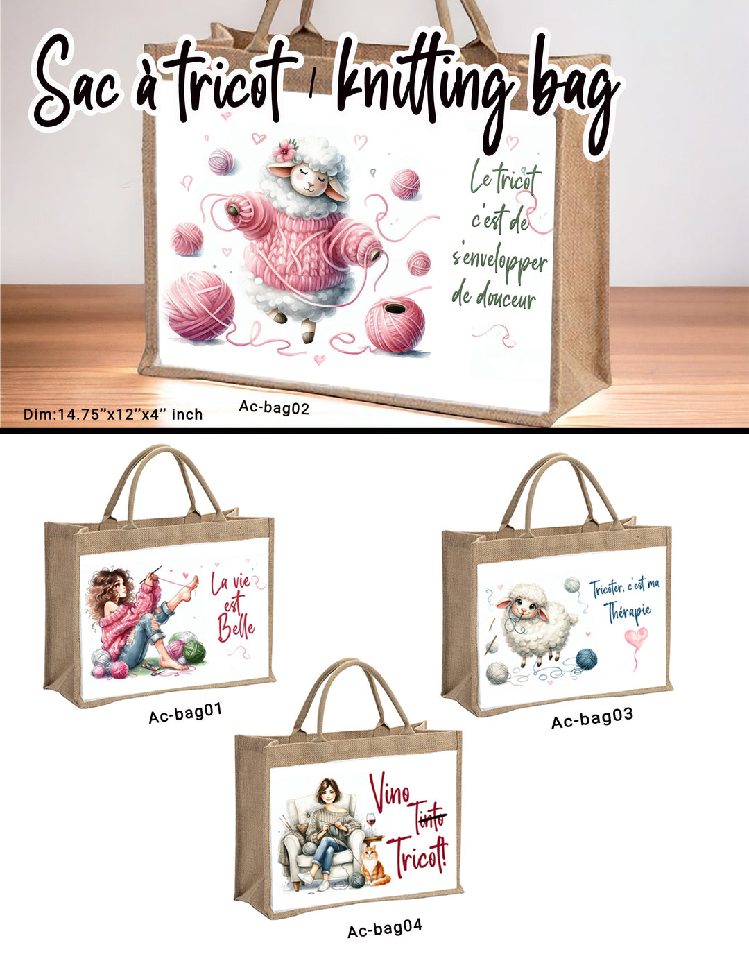 SAC LA VIE EST BELLE