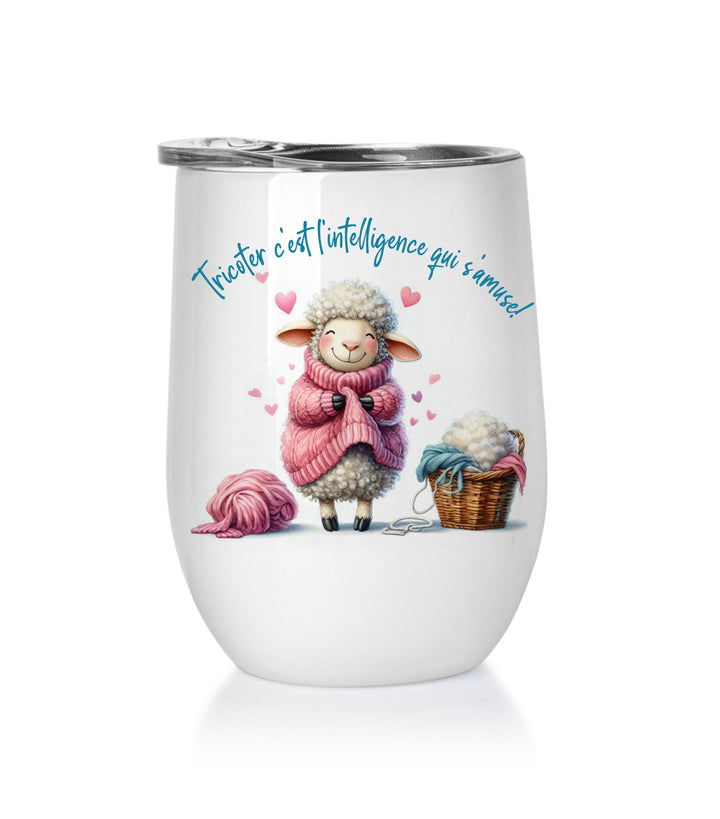 Verre à vin - MOUTON DOUDOU INTELLIGENCE..