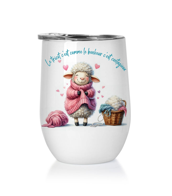 Verre à vin - MOUTON DOUDOU CONTAGIEUX