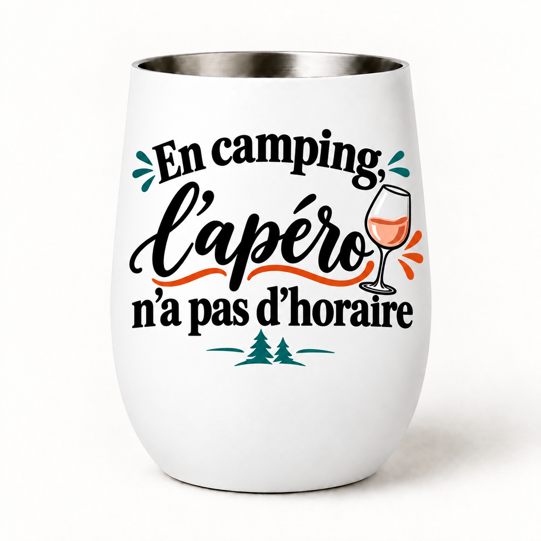 Verre en camping l'apéro ....