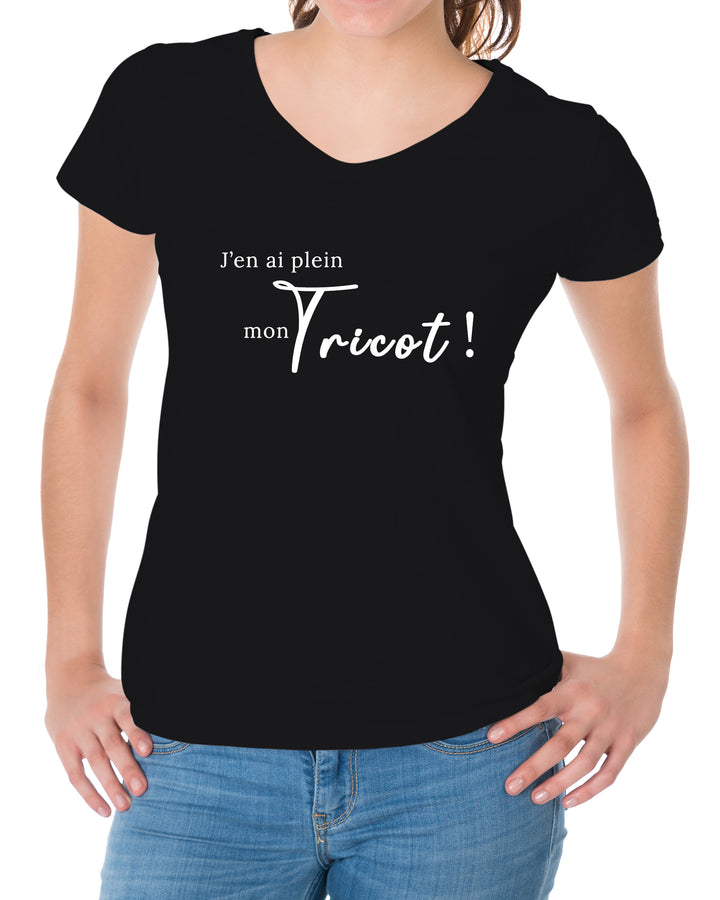 T-shirt femme - J'en ai plein mon tricot!