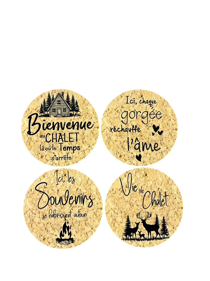 Sous-verre / Chalet variées