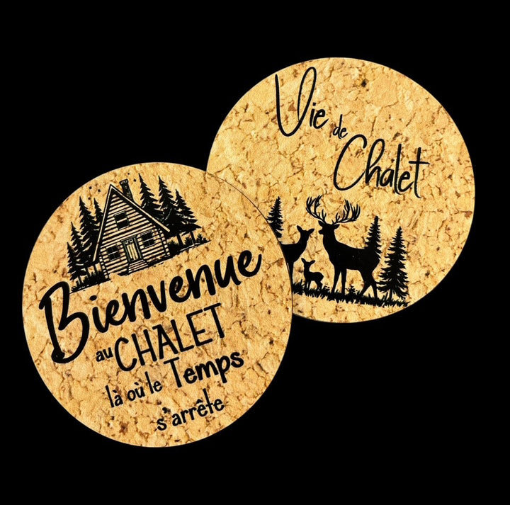 Sous-verre / Chalet variées