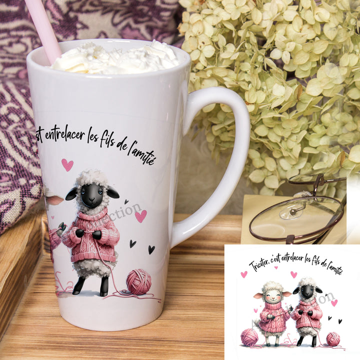 TASSE 17OZ - TRICOTER C'EST ENTRELACER...