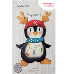 Pièce de bois CF  Pingouin des fêtes