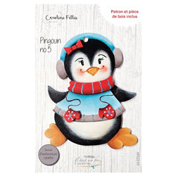 Pièce de bois CF  Pingouin des fêtes