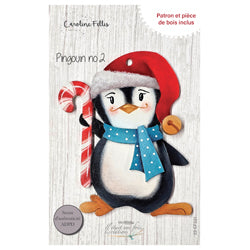 Pièce de bois CF  Pingouin des fêtes