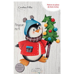 Pièce de bois CF  Pingouin des fêtes