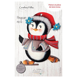 Pièce de bois CF  Pingouin des fêtes