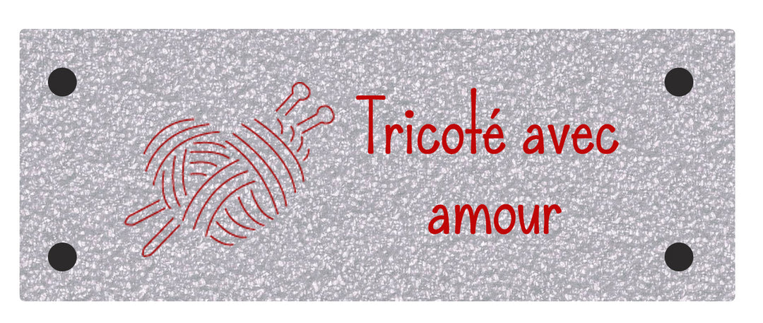 TRICOTÉ AVEC AMOUR (COEUR)