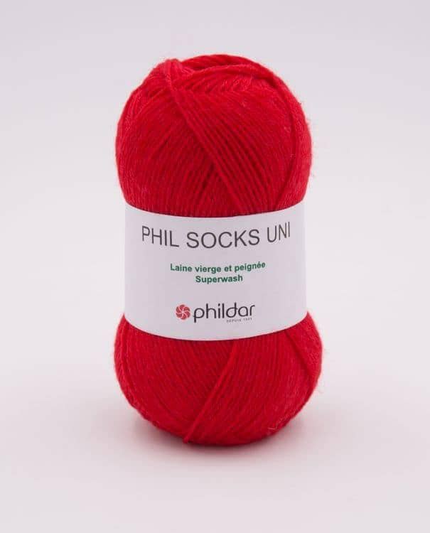 Phil socks rouge