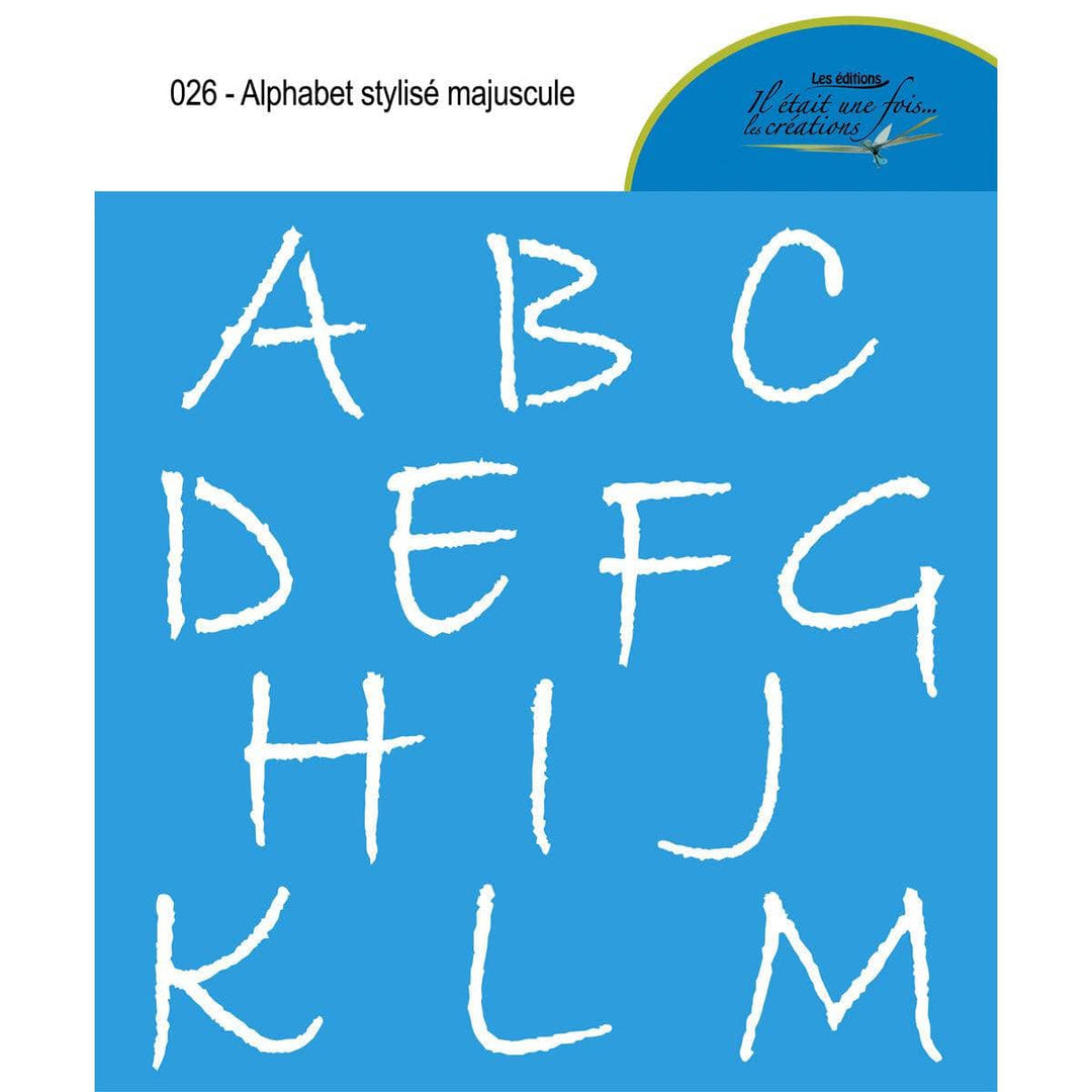 Alphabet stylisé majuscule 026