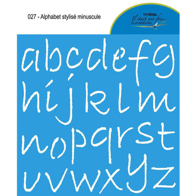 Alphabet stylisé minuscule 027