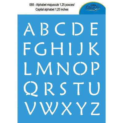 Alphabet majuscule 1,25'' 068