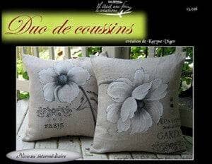 Duo de coussins/Karyne Viger
