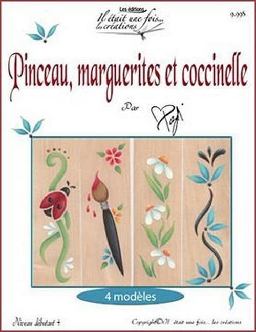 Pinceau marguerites et coccinelle/I.D