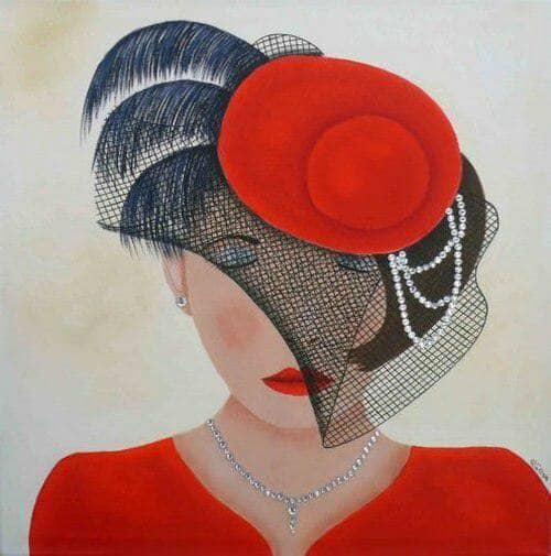 La dame en rouge/A. Vaillancourt