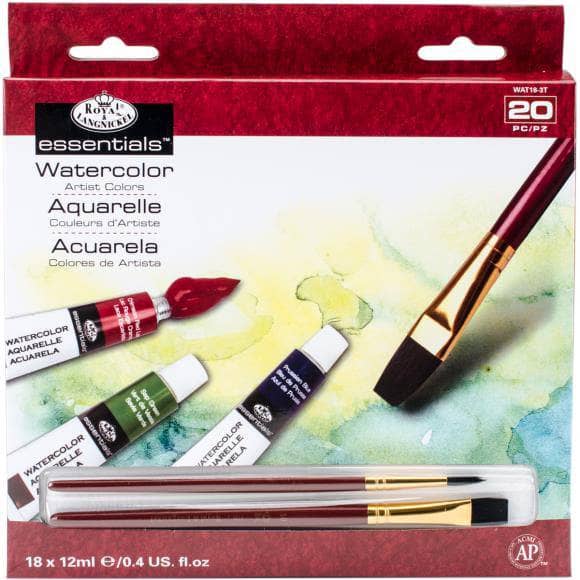 Royal Langnickel Essentials Couleurs d'Artiste Aquarelle kit 20pc