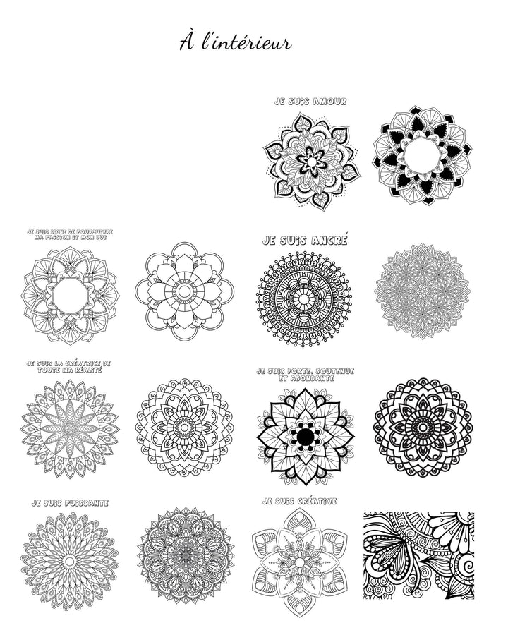 MANDALAS A COLORIER